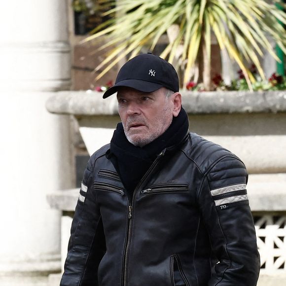 Laurent Baffie - Obsèques d'Isabelle Mergault à la Coupole du Père-Lachaise à Paris le 30 mars 2026. © Cyril Moreau - Dominique Jacovides / Bestimage