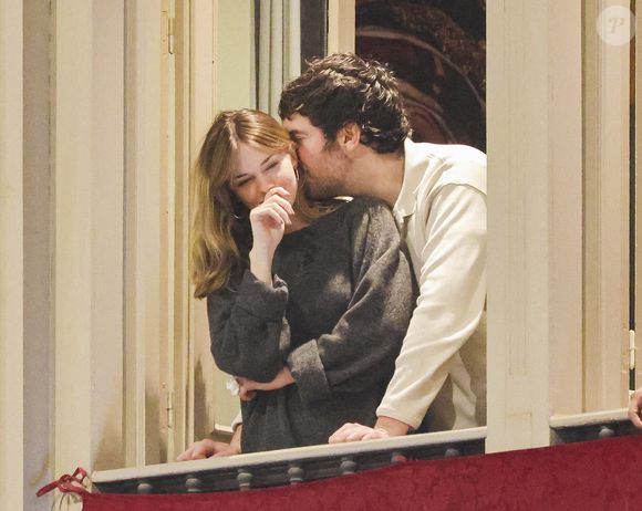 Stella del Carmen et Alex Gruszynski à Malaga, Espagne, le 29 mars 2024, lors des processions de la Semaine Sainte. Photo by GTres/ABACAPRESS.COM