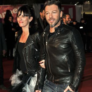 Christophe Mae et sa femme Nadege Sarron - 15eme edition des NRJ Music Awards au Palais des Festivals a Cannes le 14 decembre 2013.