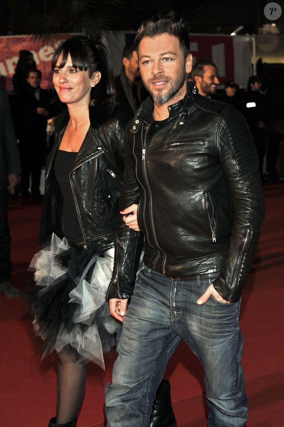 Christophe Mae et sa femme Nadege Sarron - 15eme edition des NRJ Music Awards au Palais des Festivals a Cannes le 14 decembre 2013.