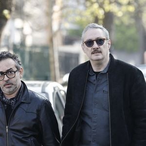 Vincent Desagnat - Arrivées aux obsèques de Bruno Salomone en l'église Sainte-Anne de Polangis de Joinville-le-Pont (Val-de-Marne) le 23 mars 2026. © Cyril Moreau - Dominique Jacovides / Bestimage