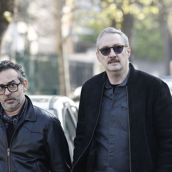 Vincent Desagnat - Arrivées aux obsèques de Bruno Salomone en l'église Sainte-Anne de Polangis de Joinville-le-Pont (Val-de-Marne) le 23 mars 2026. © Cyril Moreau - Dominique Jacovides / Bestimage