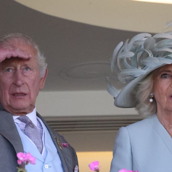 Camilla Parker Bowles, reine consort d'Angleterre et le roi Charles III d'Angleterre à Royal Ascot le 17 juin 2025 © Tim Merry/MirrorPix/Bestimage