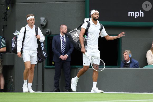 Laurent Lokoli lors du tournoi de Wimbledon 2023 à Londres, le 3 juillet 2023 ©Antoine Couvercelle / Panoramic / Bestimage