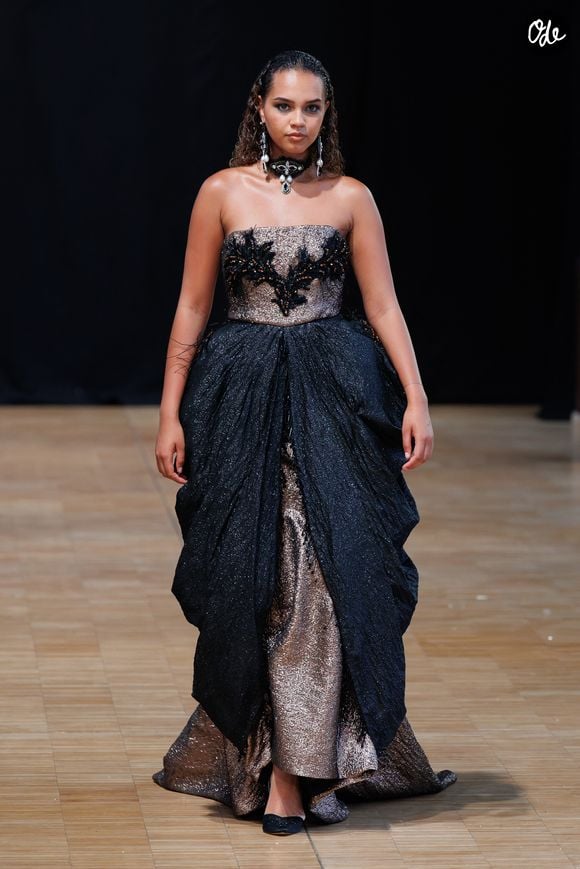Indira Ampiot : Défilé Haute Couture Automne/Hiver 2026/27 "Reverie Baroque" de Inclover au Refectoire des Cordeliers le 7 juillet 2026 © Sébastien Frémont / Bestimage