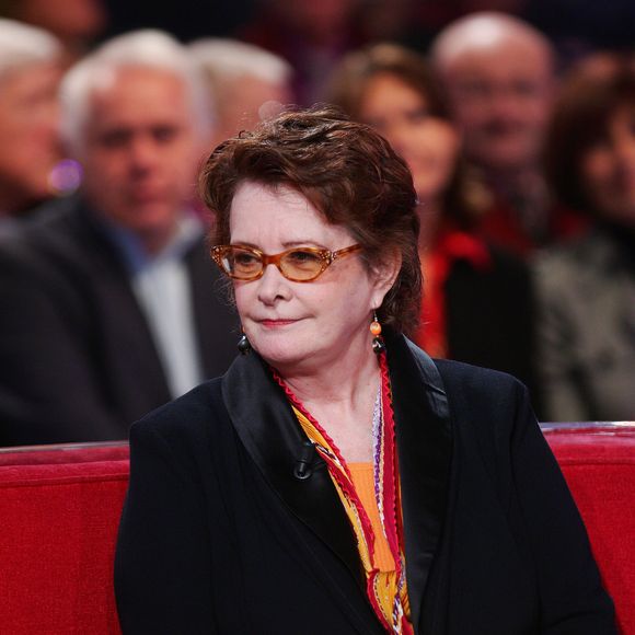 Dominique Lavanant lors de l’enregistrement de l'émission "Vivement Dimanche", au studio Gabriel à Paris, France, le 24 février 2010 2010. Invité principal Danielle Darrieux. © JLPPA/Bestimage