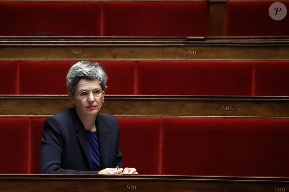 Sandrine Rousseau, Ministre de la Santé et de la Prévention lors d'une séance de questions au gouvernement à l'assemblée nationale, à Paris, France, le 24 octobre 2023.  © Stéphane Lemouton/Bestimage