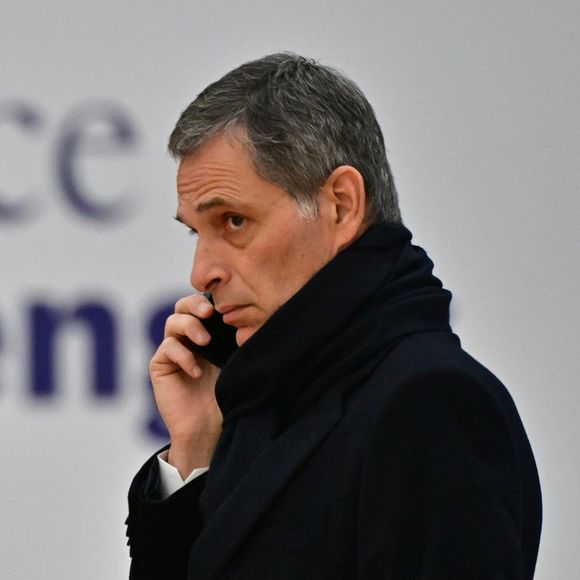 Rodolphe Saadé, PDG de CMA-CGM arrive pour le deuxième jour du sommet pour l'action sur l'intelligence artificielle (IA) au Grand Palais à Paris, France, le 11 février 2025. © Christian Liewig/Bestimage