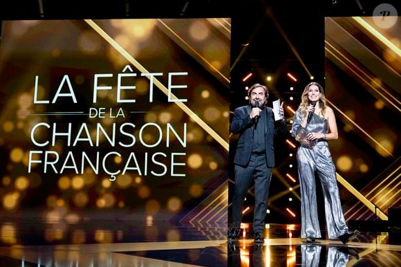 Exclusif - André Manoukian, Laury Thilleman - Enregistrement de l'émission "La fête de la chanson française" à Paris, présentée par L.Thilleman et A.Manoukian, et diffusée le 20 décembre sur France 3
© Pierre Perusseau / Bestimage