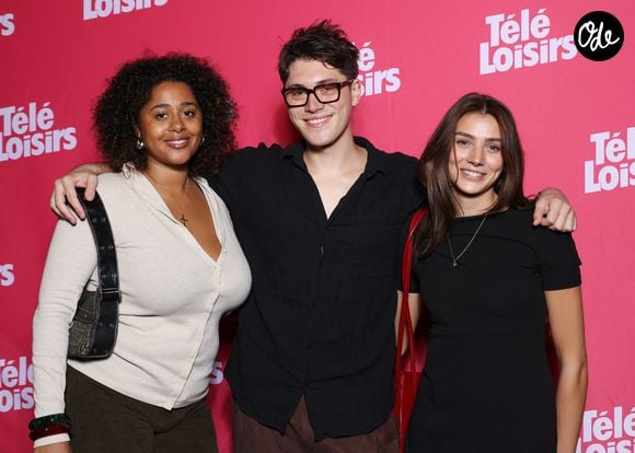 Thomas Vilan, Margaux Aguilar et Alexandra Favalli (Ici tout commence) - Photocall des "Télé Loisirs Awards" au Casino de Paris le 29 Septembre 2026. © Denis Guignebourg/Bestimage