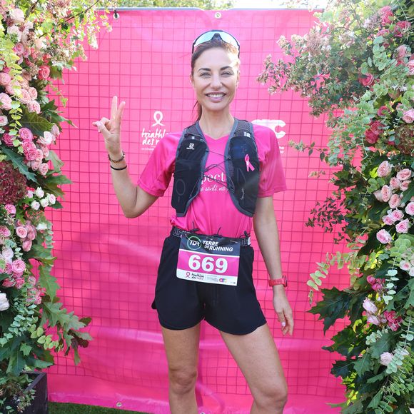 Exclusif - Ariane Brodier lors du Triathlon des Roses au parc de Saint-Cloud, France, le 21 septembre 2024. © Denis Guignebourg/BestImage
