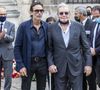 Anthony Delon, Alain Delon - Obsèques de Jean-Paul Belmondo en en l'église Saint-Germain-des-Prés, à Paris le 10 septembre 2021.

© Cyril Moreau / Bestimage