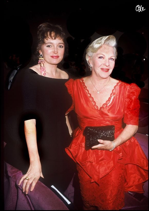 Archives : Line Renaud et Claude Chirac au festival de Cannes en 1989 ANGELI-RINDOFF / BESTIMAGE