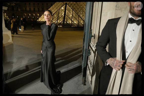 Exclusif - Victoria et David Beckham au dîner organisé à l'issue du vernissage de l'exposition "Louvre Couture, Objets d'Art, Objets de mode" à Paris en marge de la fashion week PAP automne/hiver 2025-2026 à Paris le 4 mars 2025.

© Alain Guizard / Bestimage