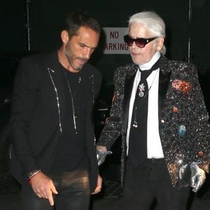 Karl Lagerfeld, légende de la mode, est décédé à Neuilly-sur-Seine des suites d’un cancer de la prostate.
Sébastien Jondeau et Karl Lagerfeld arrivent à la soirée Chanel à New York.
Backgrid USA / Bestimage