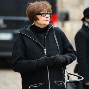 Macha Meril lors de la messe d'enterrement de Philippe Tesson à l'église Saint Germain des Prés à Paris, France, le 10 février 2023. Le journaliste et critique dramatique, vient de décéder à l'âge de 94 ans, le 1er février. Photo by Nasser Berzane/ABACAPRESS.COM