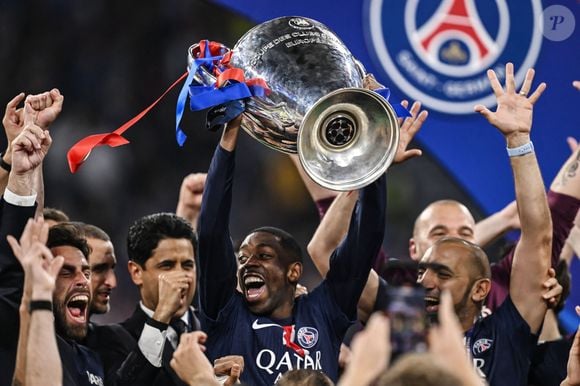 Ousmane Dembele' - Le PSG remporte la Ligue Des Champions 2025, pour la première fois de son histoire, face à l'Inter Milan (5-0) à l'Allianz Arena de Munich, le 31 mai 2025. Photo : Image Sport/PsnewZ/Bestimage