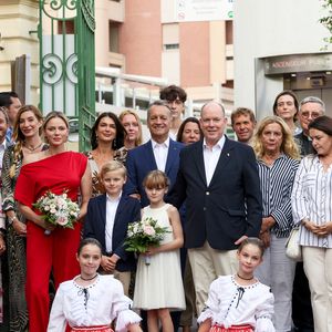 Traditionnel Pique Nique des Monégasques "U Cavagnetu" dans le Parc princesse Antoinette, en présence du prince Albert II de Monaco et de la princesse Charlene accompagnés par leurs enfants le prince Jacques de Monaco, marquis des Baux, et La princesse Gabriella de Monaco, comtesse de Carladès, à Monaco, le 7 septembre 2024. © Claudia Albuquerque/Bestimage