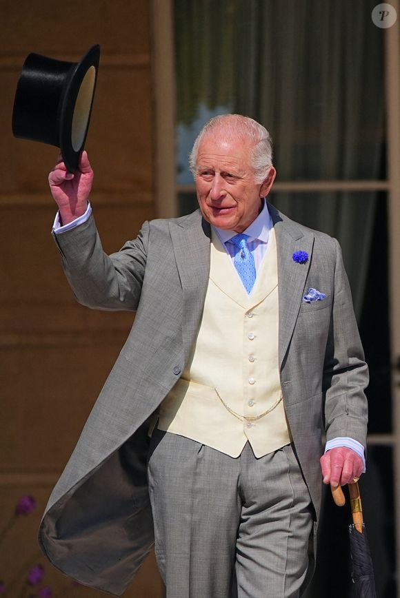 Le roi Charles III d'Angleterre lors d'une Garden Party à Buckingham Palace à Londres le 14 mai 2025. Photo par ALPHA AGENCY / BESTIMAGE