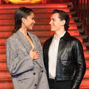 Le 5 décembre 2021 de Zendaya et Tom Holland lors d'un photocall pour leur nouveau film, Spider-Man : No Way Home, à The Old Sessions House, Londres. ©Yui Mok/PA Wire
