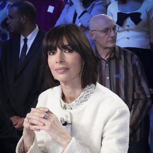 Exclusif - Géraldine Maillet, sur le plateau de l’émission « TPMP » (Touche pas à mon poste) présentée par C.Hanouna et diffusée en direct sur C8, Paris, France, le 13 février 2025. © Jack Tribeca / Bestimage