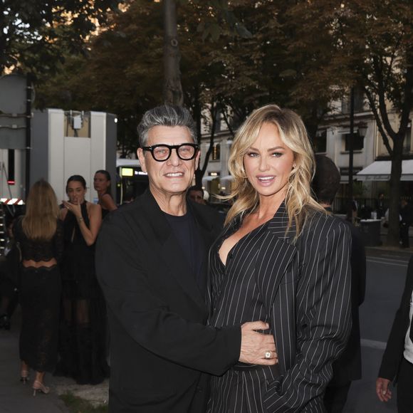 Marc Lavoine et sa compagne Adriana Karembeu arrivant au "Concerto pour la Paix" organisé par Omar Harfouch au Théâtre des Champs Élysées à Paris, France, le 18 Septembre 2024. © Perusseau / Tribeca / Bestimage