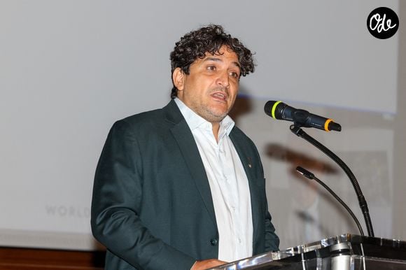 Exclusif - Le chel Mauro Colagreco assiste au Relais & Chateaux "World Culinary Council" au musée Océanographique d Monaco, le 9 octobre 2023. © Claudia Albuquerque/Bestimage