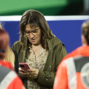 Fayza Lamari (la mère de K. Mbappé) très inquiète échange des textos sur la blessure de son fils - Kylian Mbappé a été victime d'une fracture du nez lors du match du groupe D de l'Euro 2024 entre l'équipe de France et l'Autriche (1-0) à Dusseldorf en Allemagne le 17 jun 2024. © Cyril Moreau/Bestimage