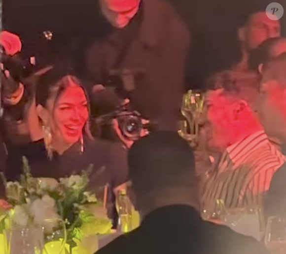 Iris Mittenaere et Antoine Dupont au grand diner organisé par Dadju en marge du Festival de Cannes. Bestimage