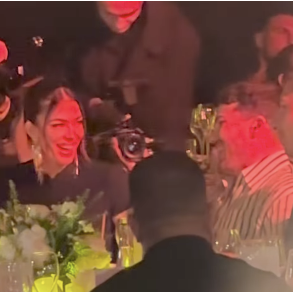 Iris Mittenaere et Antoine Dupont au grand diner organisé par Dadju en marge du Festival de Cannes. Bestimage