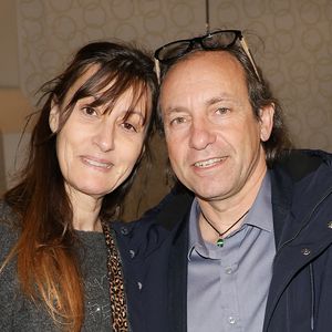 Exclusif - Philippe Candeloro avec sa femme Olivia lors du concert hommage à Brigitte Bardot au palais des Congrès à Paris "Brigitte Bardot autobiographie symphonique" le 2 avril 2026. 

© Coadic Guirec / Bestimage