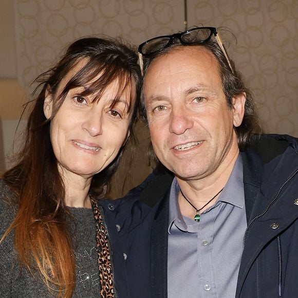 Exclusif - Philippe Candeloro avec sa femme Olivia lors du concert hommage à Brigitte Bardot au palais des Congrès à Paris "Brigitte Bardot autobiographie symphonique" le 2 avril 2026. 

© Coadic Guirec / Bestimage