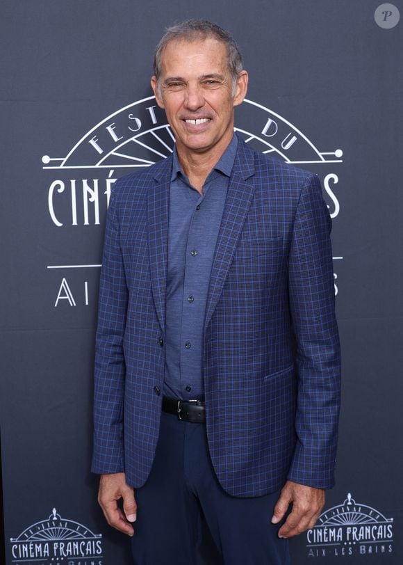 Exclusif - Paul Belmondo au photocall du Festival du Cinéma Francais et de la gastronomie d'Aix-Les-Bains, France, le 7 juin 2025. © Denis Guignebourg/Bestimage