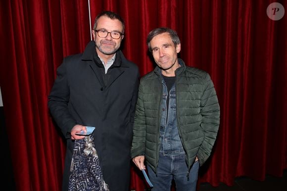 Thierry Tuillier a accordé une interview au "Figaro"
Exclusif - Thierry Thuillier et David Pujadas - Générale de la Pièce de Théâtre "Un président ne devrait pas dire ça…" à Bobino dans le cadre de la 5ème édition des Paroles Citoyennes à Paris le 28 Mars 2022. © Bertrand Rindoff/Bestimage