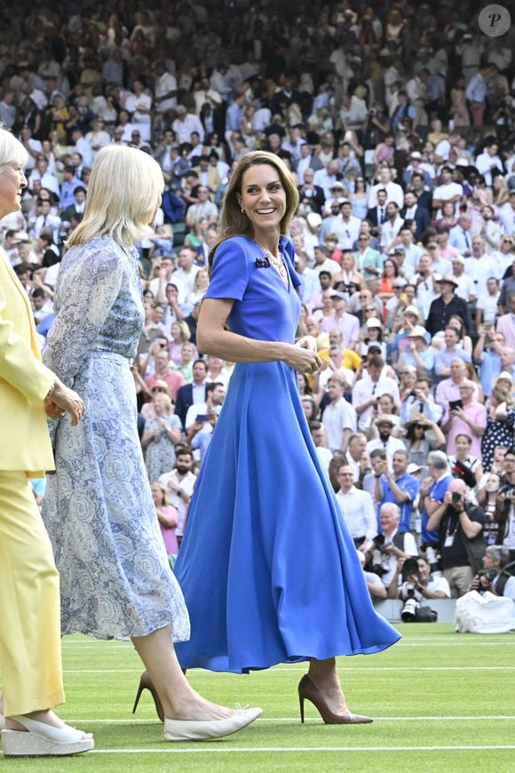 Catherine (Kate) Middleton, princesse de Galles - Personnalités à la finale homme du tournoi de tennis de Wimbledon le 13 juillet 2025.

© Chryslène Caillaud / PsnewZ / Bestimage