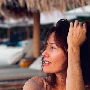 Mareva Galanter est en vacances au Mexique avecs on mari Arthur et leur fille Manava. Août 2024.