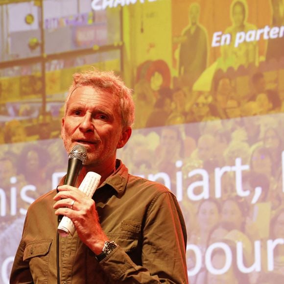 Denis Brogniart à la soirée "En chœur, chanter pour la recherche" au profit de la Fondation ARC à la Communale de Saint-Ouen le 27 novembre 2024.

© Marc Ausset-Lacroix/Bestimage
