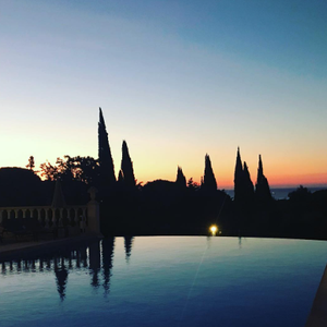 41 chambres ou suites ainsi que 5 roulottes.

Photos de l'hôtel Mas Bellevue, avant qu'Arthur n'en devienne le propriétaire à Saint-Tropez.