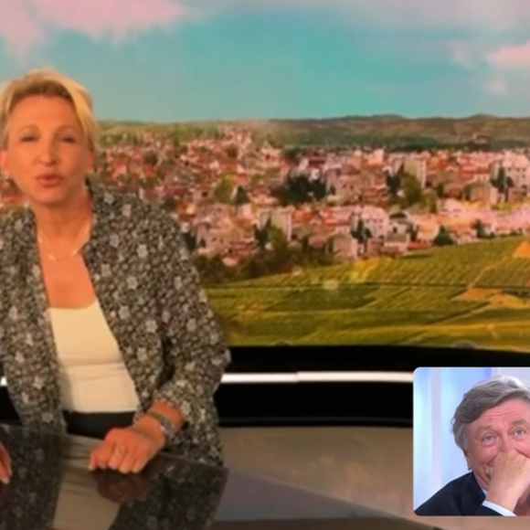 Jacques Legros surpris de voir sa discrète femme Valérie dans C à vous