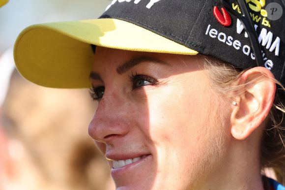 Pauline Ferrand-Prevot vainqueure du Paris-Roubaix Femmes by Zwift, le 12 avril 2025 - photo par Laurent Sanson / PsnewZ / Bestimage