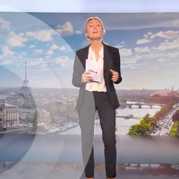 Anne-Sophie Lapix aux commandes du JT de 20heures sur France 2 ce jeudi 29 mai 2025 (Capture d'écran).
