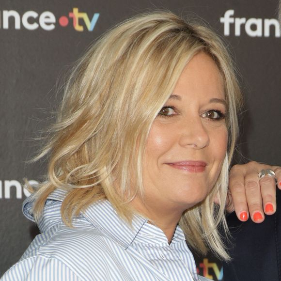 Flavie Flament au photocall de la conférence de presse de rentrée de France Télévisions à Paris, le 4 septembre 2024. 

Photo : Coadic Guirec / Bestimage