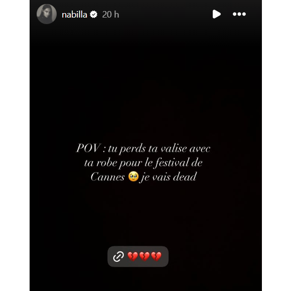 Nabilla a perdu sa valise