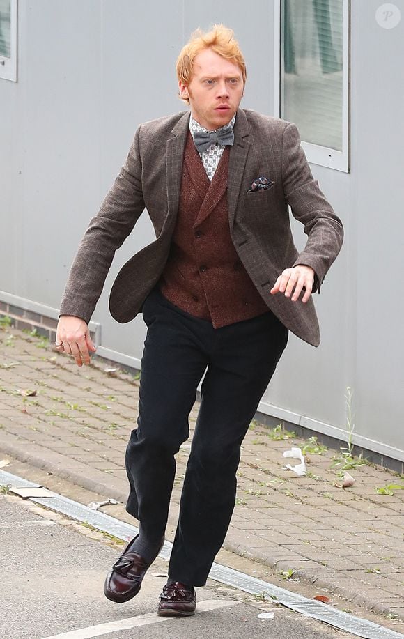 Rupert Grint lors du tournage de Snatch à Manchester, au Royaume-Uni, le 20 septembre 2016.