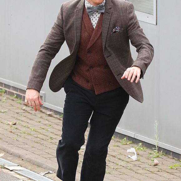 Rupert Grint lors du tournage de Snatch à Manchester, au Royaume-Uni, le 20 septembre 2016.