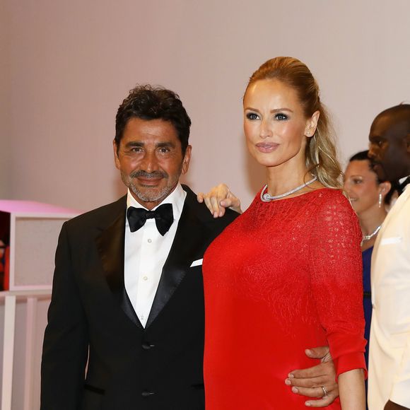 Adriana Karembeu enceinte et son mari André Ohanian - Arrivées des people à la 70ème édition du gala de la Croix Rouge monegasque à Monaco le 27 juillet 2018. © Dominique Jacovides/Bestimage