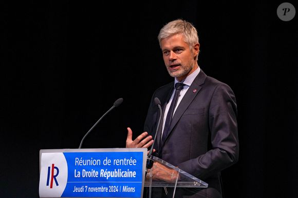 Laurent Wauquiez lors de la réunion de rentrée de La droite républicaine à Mions le 7 novembre 2024.

© Sandrine Thesillat / Panoramic / Bestimage