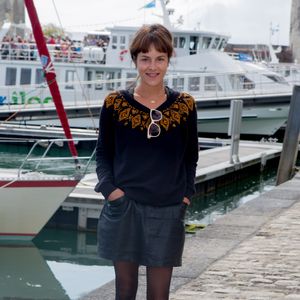 Armelle Deutsch - Photocall de "le secret d'Elise" dans le cadre du 17ème festival de fiction TV de La Rochelle sur le Vieux Port à La Rochelle le 11 septembre 2015. © Christophe Clovis / Bestimage