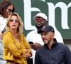 Roschdy Zem et sa compagne Sarah Lavoine en tribunes des Internationaux de France de tennis de Roland Garros 2023 à Paris le 11 juin 2023. © Jacovides-Moreau/Bestimage