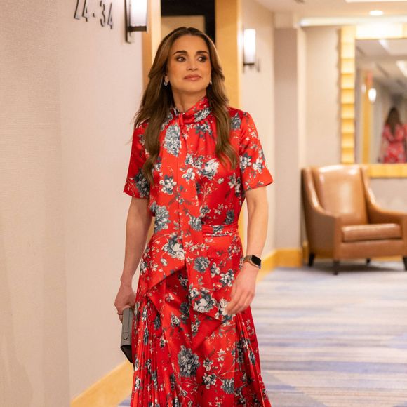 La reine Rania de Jordanie assiste au "Clinton Global Initiative" en marge de la 77ème assemblée générale des Nations Unies à New York, le 20 septembre 2022. © Dana Press / Bestimage